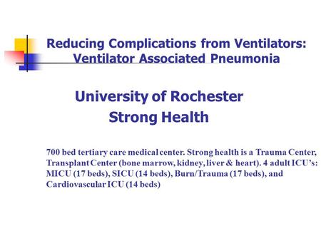 University of Rochester Strong Health
