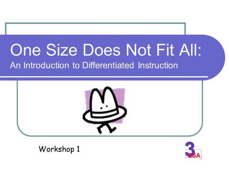 Differentiated Instruction: One Size Does Not Fit ALL - Ppt Video ...