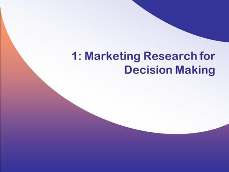 1: Marketing Research for Decision Making. 1-2 Copyright © 2008 by the McGraw-Hill Companies, Inc. All rights reserved. Hair/Wolfinbarger/Ortinau/Bush,