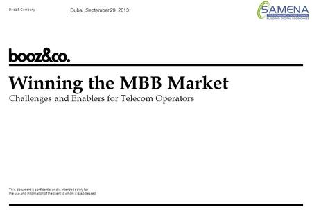Mobile broadband telecom market dynamics
