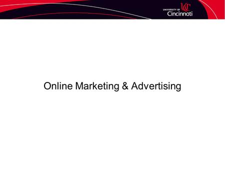 Online Marketing & Advertising. The Website – Basic Elements A home page which provides a brief “storefront” for your company and a navigation bar that.