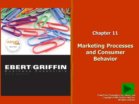 PowerPoint Presentation by Charlie Cook Copyright © 2005 Prentice Hall, Inc. All rights reserved. Chapter 11 Marketing Processes and Consumer Behavior.