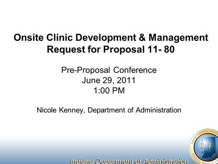 Onsite Clinic Development & Management Request for Proposal