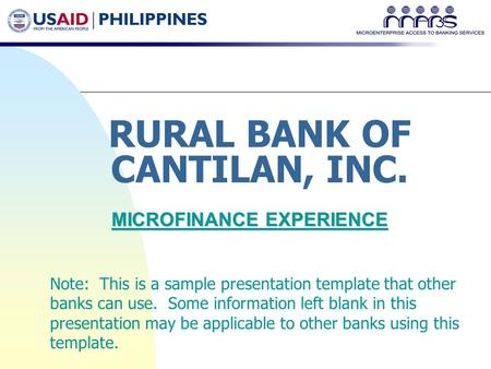 RURAL BANK OF CANTILAN, INC.