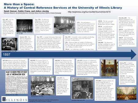 Sarah Hoover, Caitlin Crane, and JoAnn Jacoby Reference, Research, and Scholarly Services, University Library, University of Illinois at Urbana-Champaign.