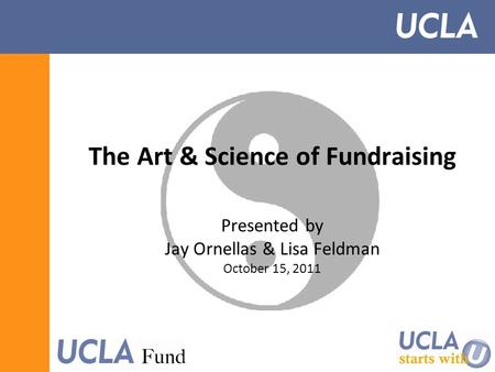 The Art & Science of Fundraising