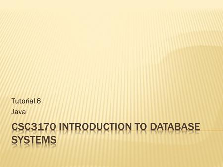 CSC3170 Introduction to Database Systems