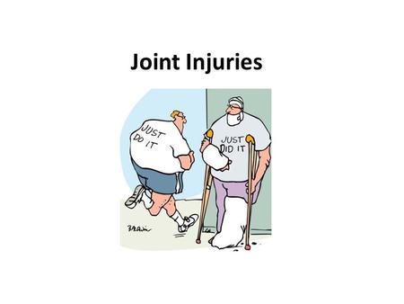 Joint Injuries. Common Sport Injury Terms Strains, Pulls & Tears Strains (associated with ligaments & tendon) Pulls & Tears (associated with muscle) Categorized.