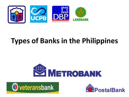 Types of Banks in the Philippines