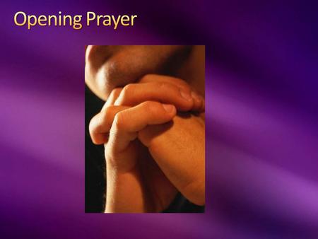 Opening Prayer Before lesson