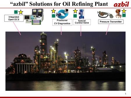 “azbil” Solutions for Oil Refining Plant