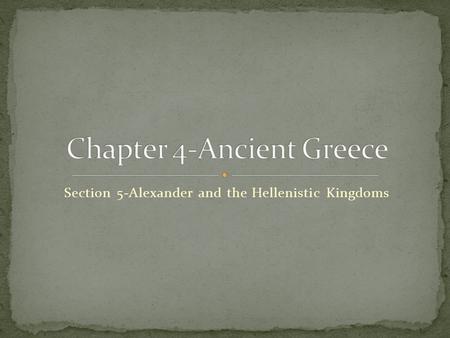 Chapter 4-Ancient Greece