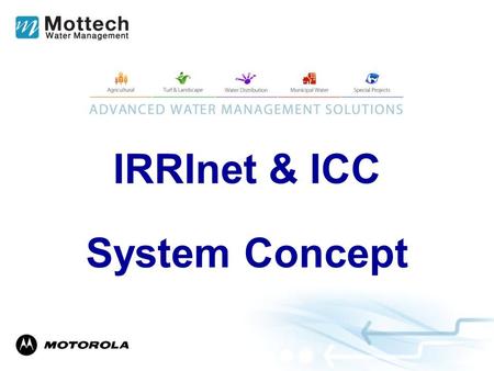 IRRInet & ICC System Concept