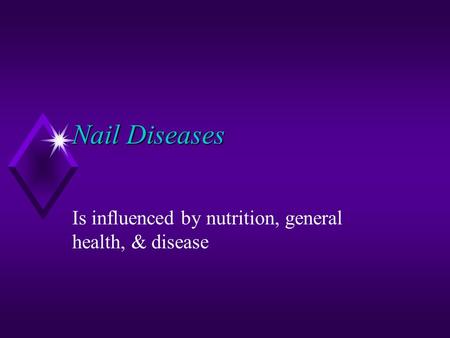 Is influenced by nutrition, general health, & disease