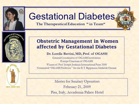 Gestational Diabetes The Therapeutical Education “ in Team“