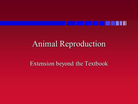 Extension beyond the Textbook