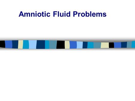 Amniotic Fluid Problems. Amniotic fluid is an important part of pregnancy and fetal development. This watery fluid is inside a casing called the amniotic.
