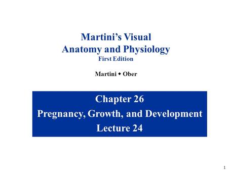 Anatomy and Physiology Pregnancy, Growth, and Development