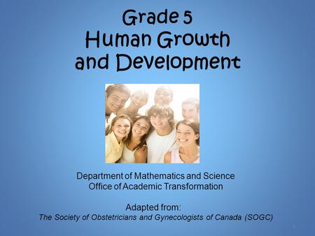 Grade 5 Human Growth and Development