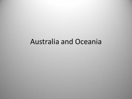 australia and new zealand presentation