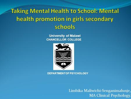 Zomba Mental Health Link 2010