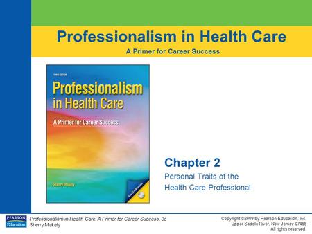 Chapter 2 Personal Traits of the Health Care Professional