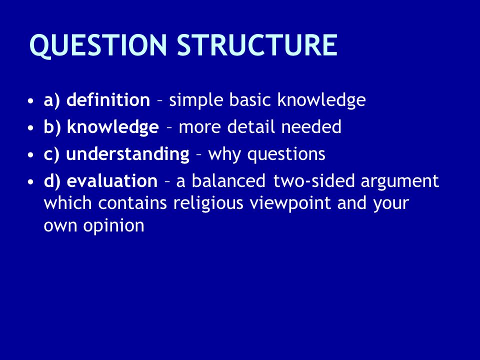 Question Structure A Definition Simple Basic Knowledge Ppt Video Online Download Question Structure A Definition Simple Basic Knowledge Ppt Video Online Download