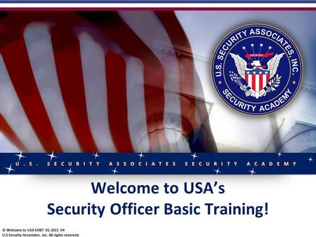 Security Officer Basic Training!