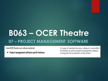 07 – Project Management Software