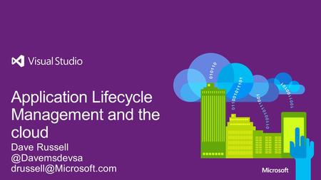 Application Lifecycle Management and the cloud