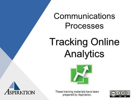 Communications Processes Tracking Online Analytics These training materials have been prepared by Aspiration.