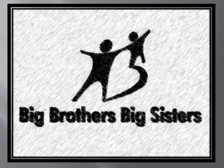  The Big Brother Big Sister program is the largest donor and volunteer supported network in the country. For over a hundred years the Big Brother Big.
