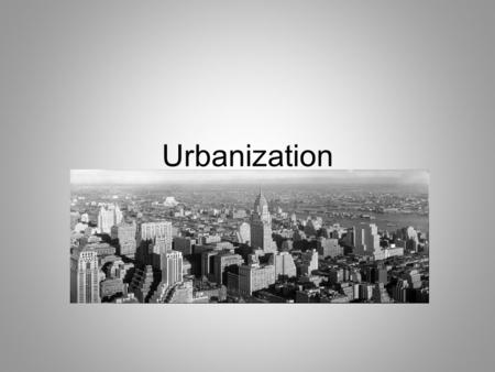 Urbanization During the three decades after the Civil War, the urban population of the United States, those living in towns with a population of 2,500.