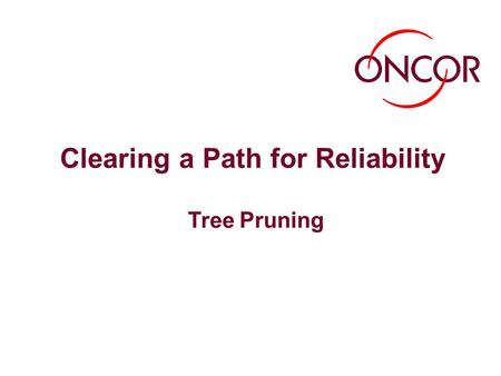 Clearing a Path for Reliability Tree Pruning. 1 Three Major Causes of Power Outages Trees, lightning and wildlife are the three major causes of power.