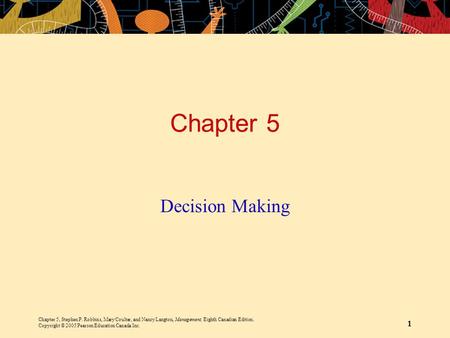 Chapter 5 Decision Making