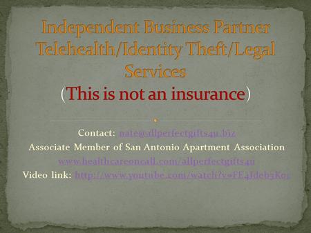 Contact: Associate Member of San Antonio Apartment Association