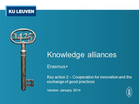 Knowledge alliances Erasmus+