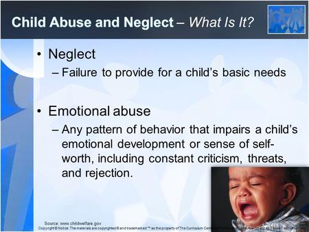 Child Abuse and Neglect – What Is It?
