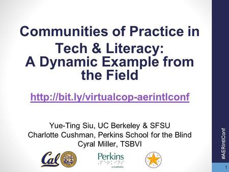 1 Communities of Practice in Tech & Literacy: A Dynamic Example from the Field