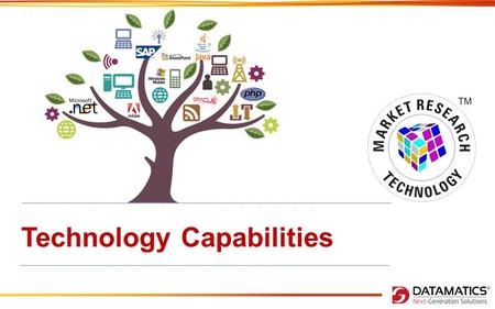 Technology Capabilities. Market Research + Tech Capabilities Datamatics has in-house capabilities to deliver Technical expertise. Our clients rely on.