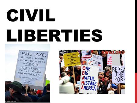 CIVIL LIBERTIES. THE POLITICS OF CIVIL LIBERTIES Civil liberties: protections the Constitution provides individuals against the abuse of government power.