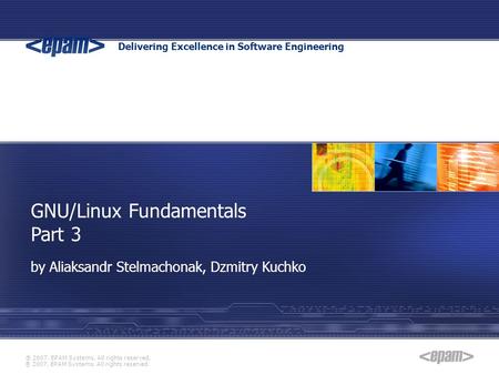 GNU/Linux Fundamentals Part 3