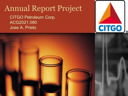 Annual Report Project CITGO Petroleum Corp. ACG2021.080 Jose A. Prieto.