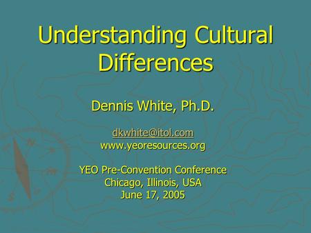 Understanding Cultural Differences