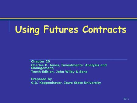 Using Futures Contracts