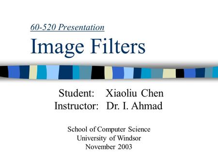 Presentation Image Filters