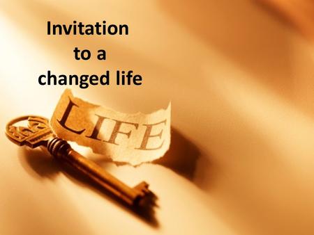 Invitation to a changed life. Freedom from Religion.