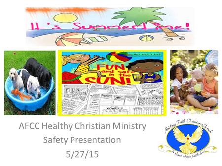 AFCC Healthy Christian Ministry Safety Presentation 5/27/15.
