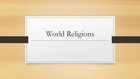 World Religions. What is religion? A religion is a set of beliefs in an ultimate reality and a set of practices used to express those beliefs. Religion.