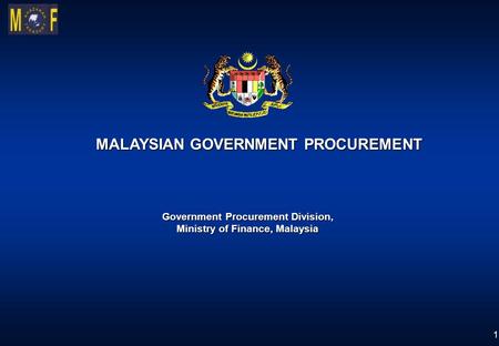 MALAYSIAN GOVERNMENT PROCUREMENT